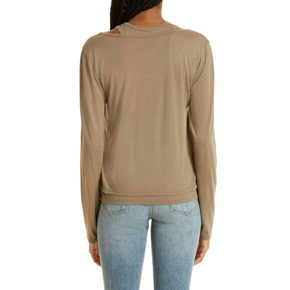 NEW PISTOLA leah cut out tee in mushroom - Picture 4 of 5